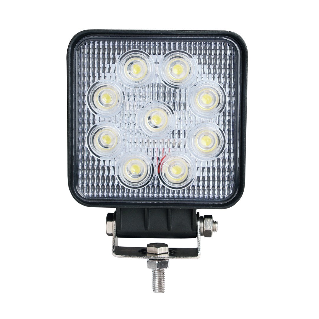 PHARE DE TRAVAIL 9 LED 27W CARRE 128X110X58mm