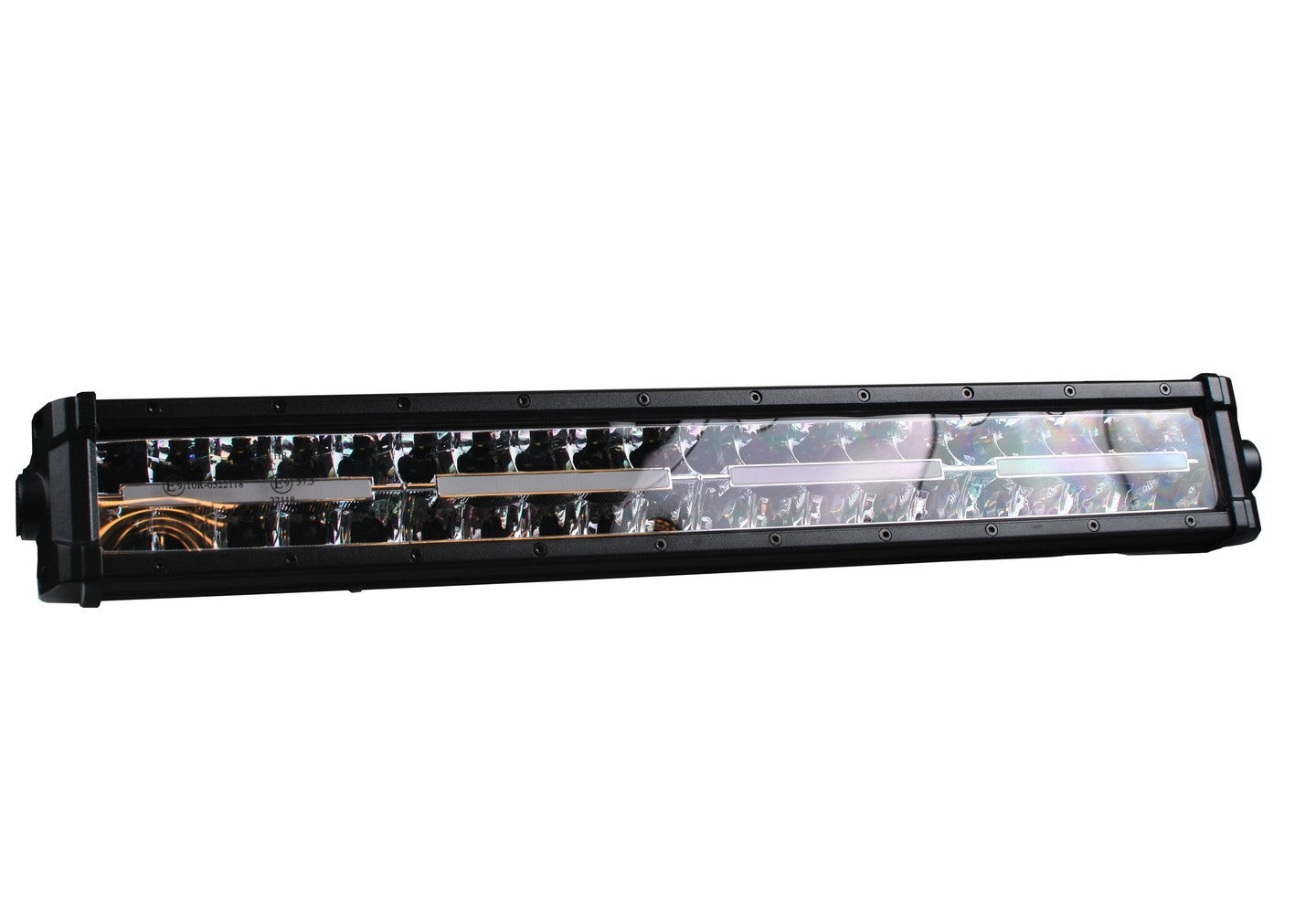 PROJECTEUR LONGUE PORTEE LED CREE - DOUBLE RANGEE - 30W 10-32V NOIR 7 CM