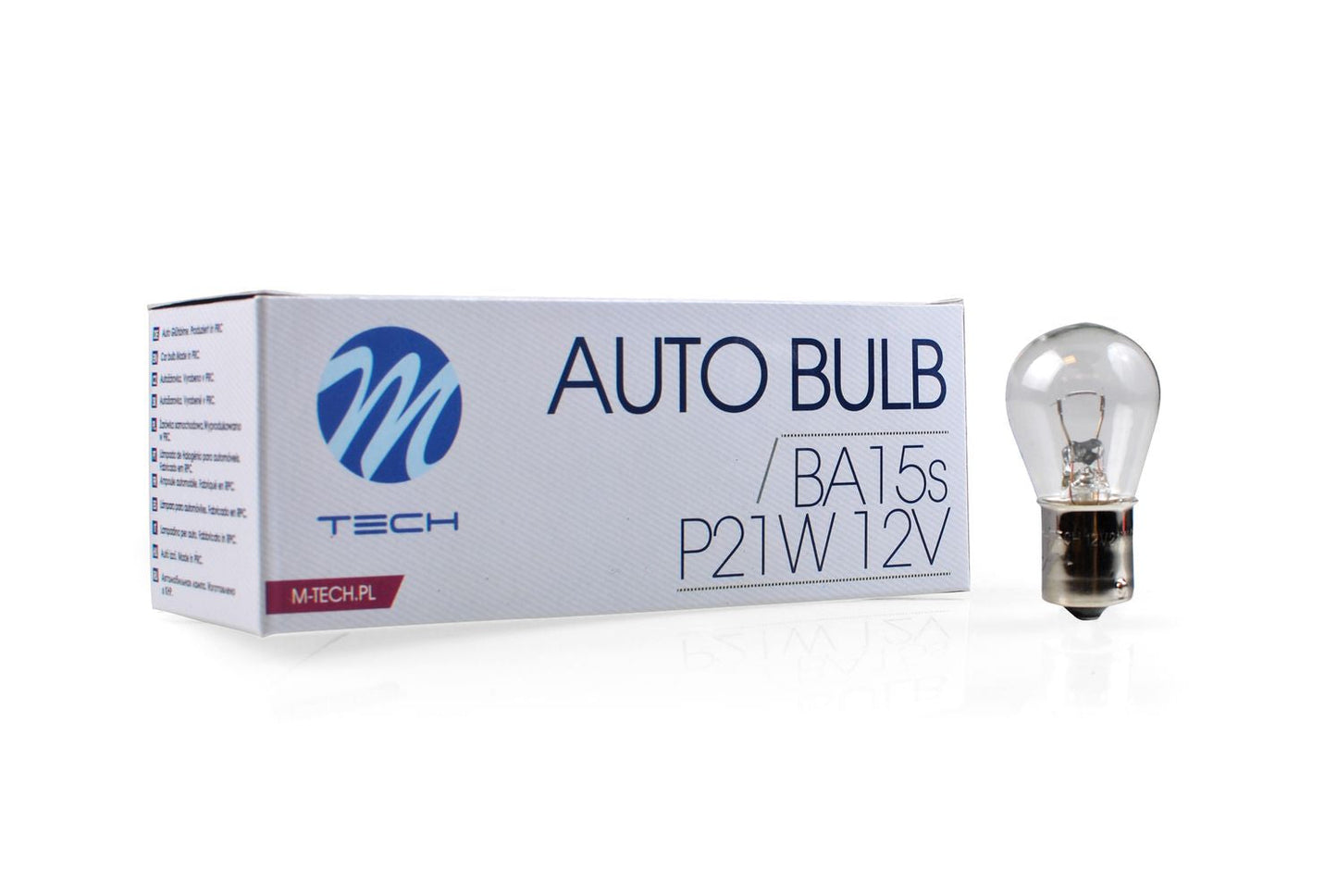 AMPOULES HALOGENES P21W BA15S 12V 21W (BOITE DE 10) MTECH