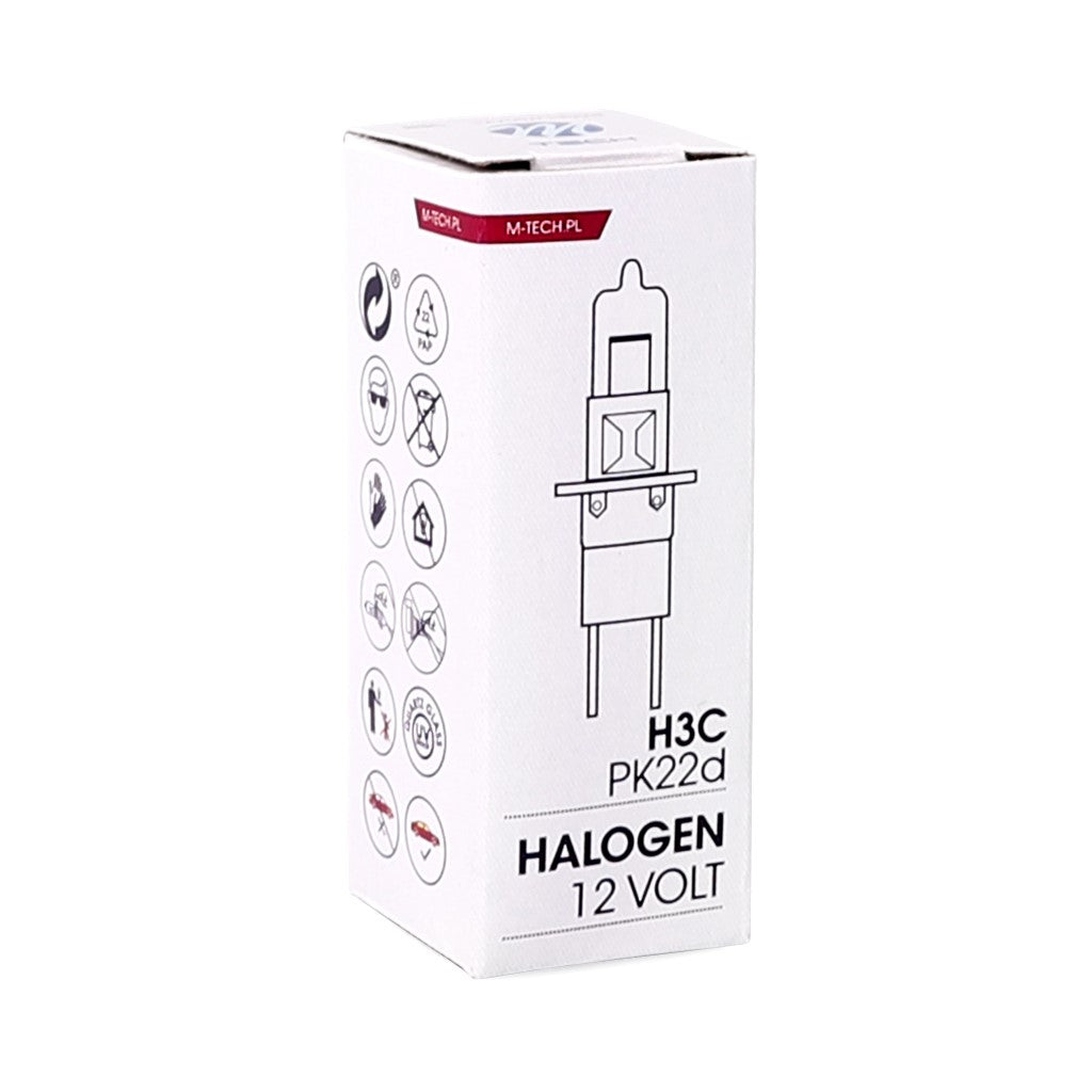 AMPOULE HALOGENE H3C 12V55W PK22D (BOITE) MTECH