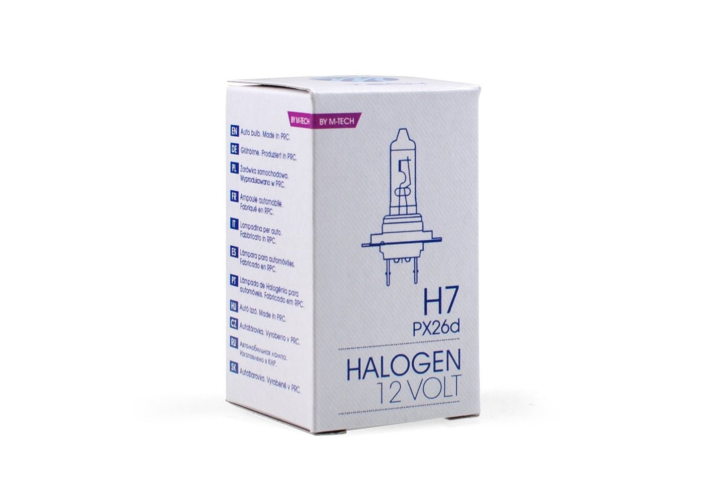 AMPOULE HALOGENE H7 PX26D 12V 55W (BOITE) X1 MTECH