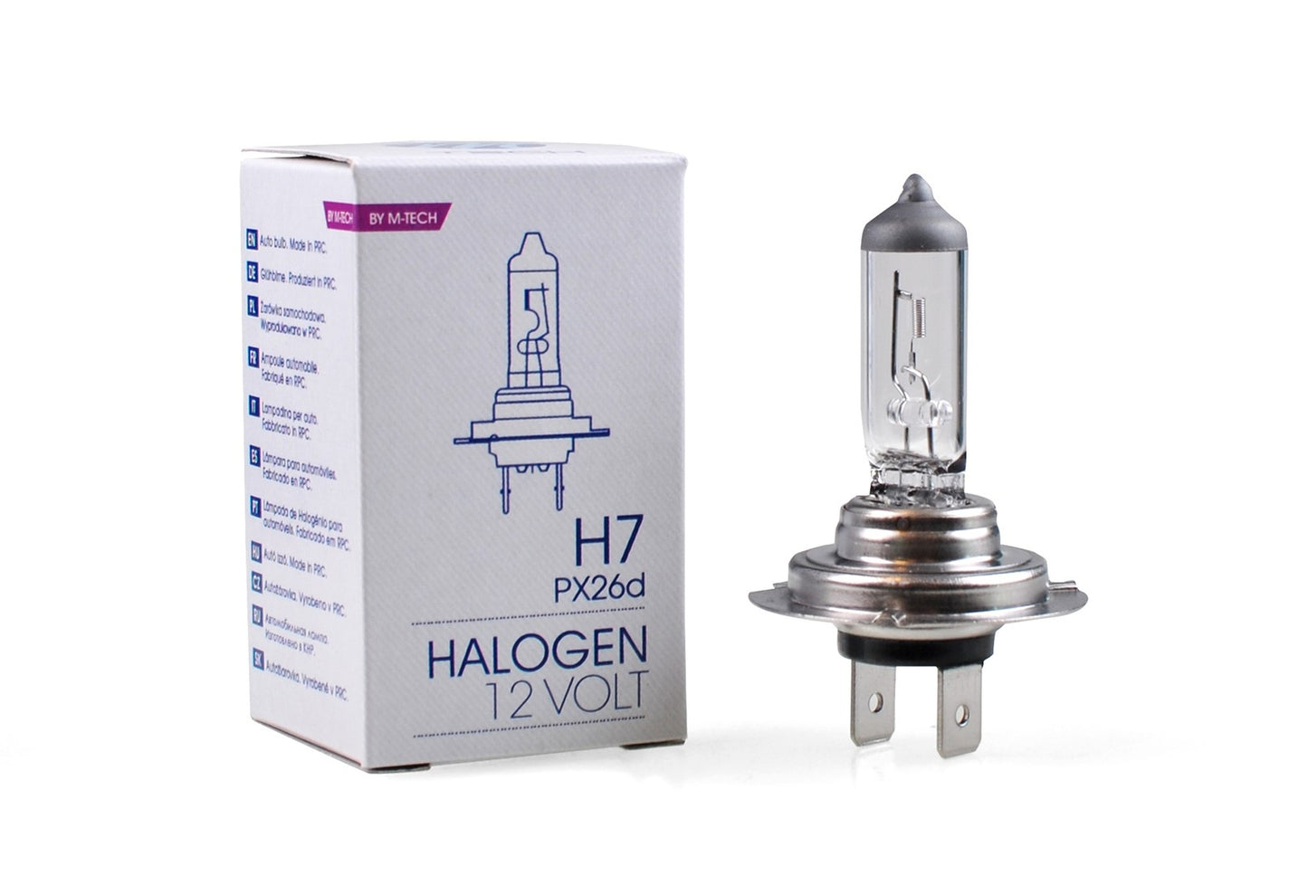 AMPOULE HALOGENE H7 PX26D 12V 55W (BOITE) X1 MTECH