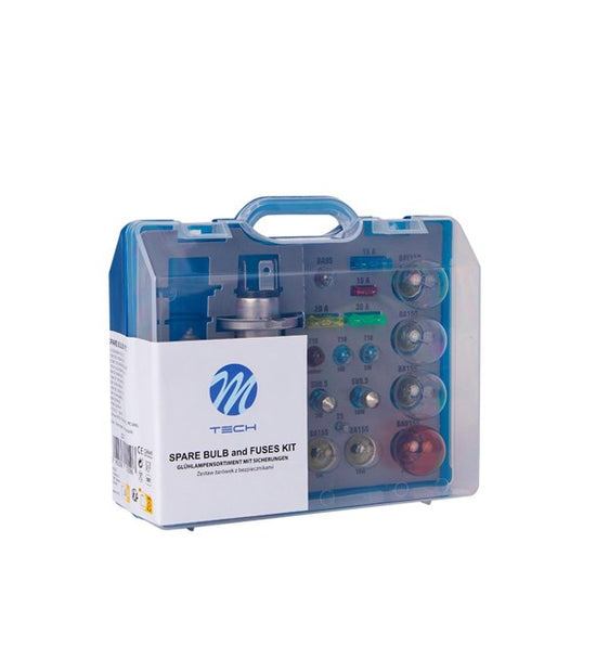 GRAND COFFRET D'AMPOULES DE SECOURS 12V 19 PIECES DONT 2XH4 MTECH