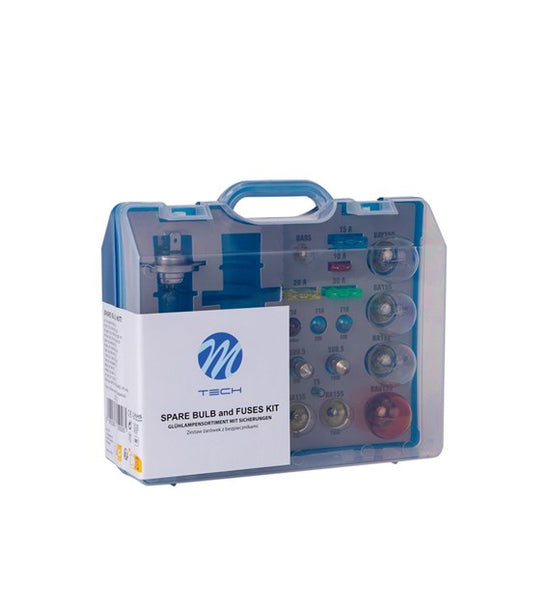 GRAND COFFRET D'AMPOULES DE SECOURS 12V 19 PIECES DONT 2XH7 MTECH