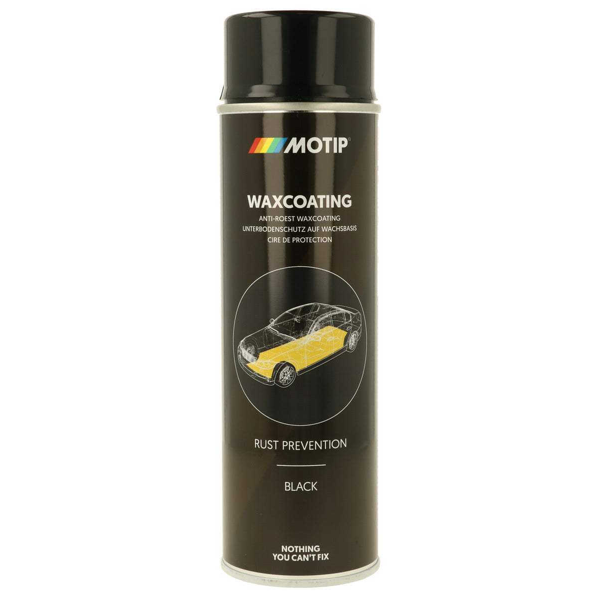 CIRE DE PROTECTION ANTIROUILLE NOIRE FLACON 500ML MOTIP