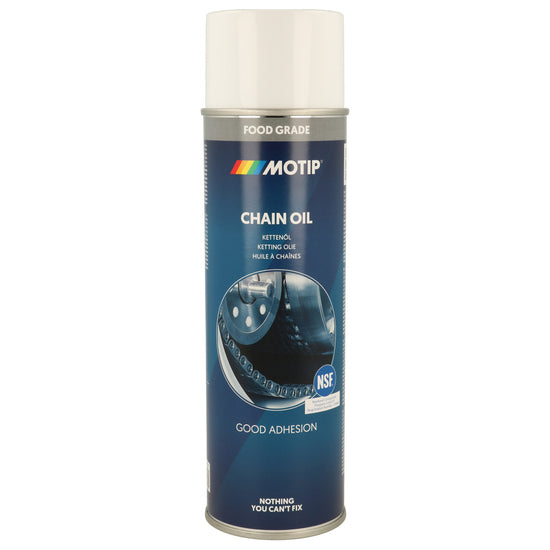 LUBRIFIANT POUR CHAINE MACHINE ALIMENTAIRE CERTIFIE NSF-H1 AEROSOL 500ML MOTIP