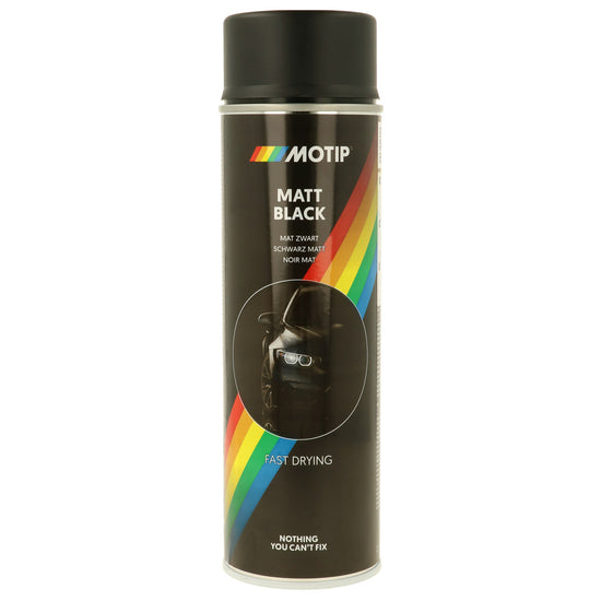 PEINTURE NOIRE MAT AEROSOL 500ML MOTIP