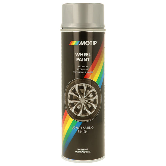 PEINTURE POUR JANTES ARGENT BRILLANT AEROSOL 500ML MOTIP