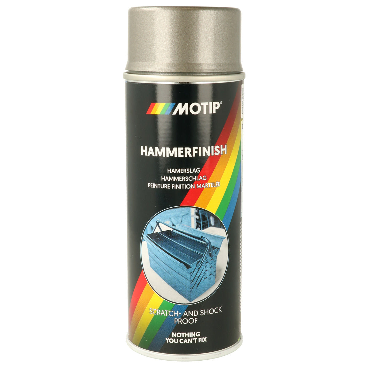 PEINTURE EFFET MARTELE GRIS AEROSOL 400ML MOTIP