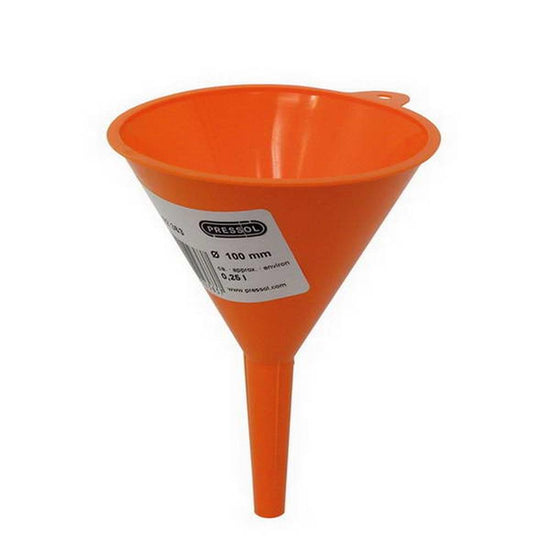 ENTONNOIR POLYETHYLENE ORANGE PRESSOL 0.25L Ø100