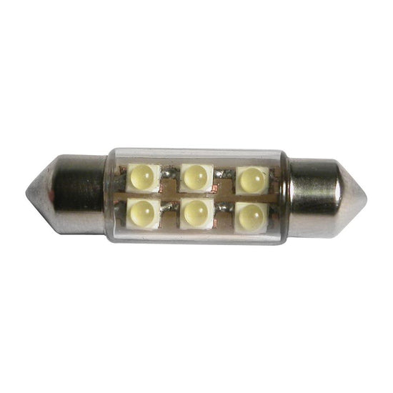 AMPOULES LED 6 SMD 37MM 12V BLANC X2 z