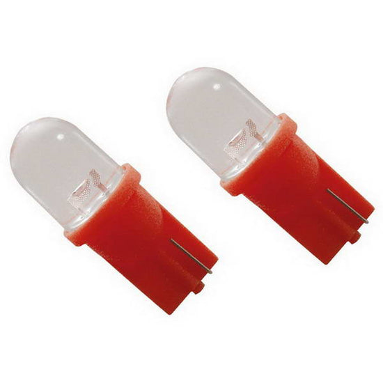 AMPOULES LED T10 WEDGEBASE 5W 12V ROUGE X2