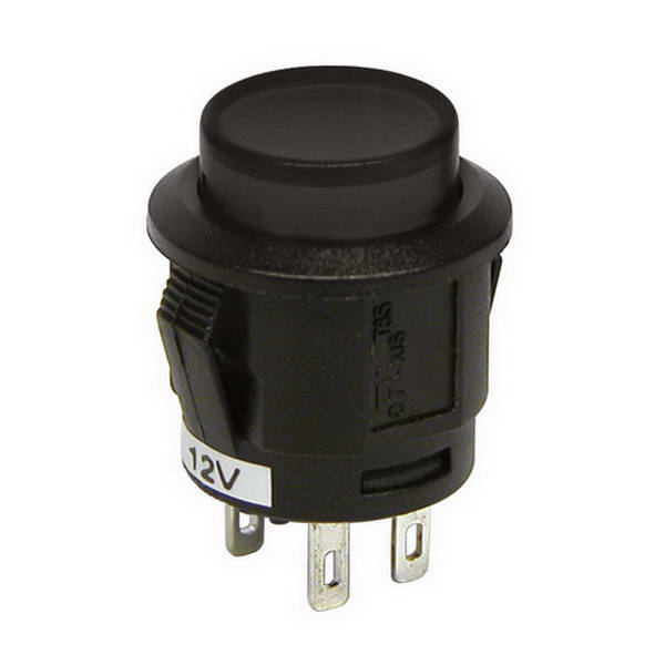 INTERRUPTEUR A PRESSION NOIR 20A 12V