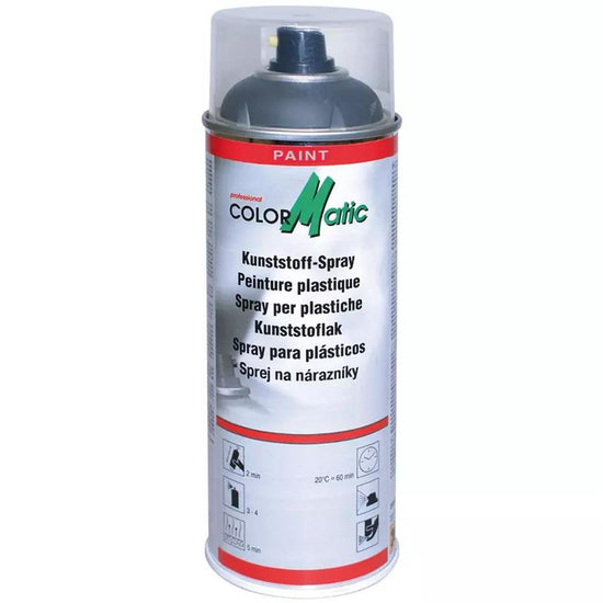 PEINTURE PLASTIQUE 1K GRIS MOYEN AEROSOL 400ML COLORMATIC