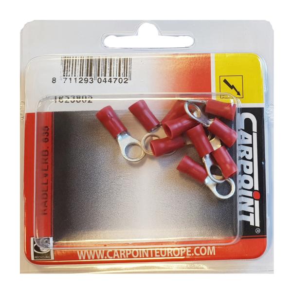 COSSES 635 POUR CABLES Ø0.5 1.5MM ROUGE 10PCS