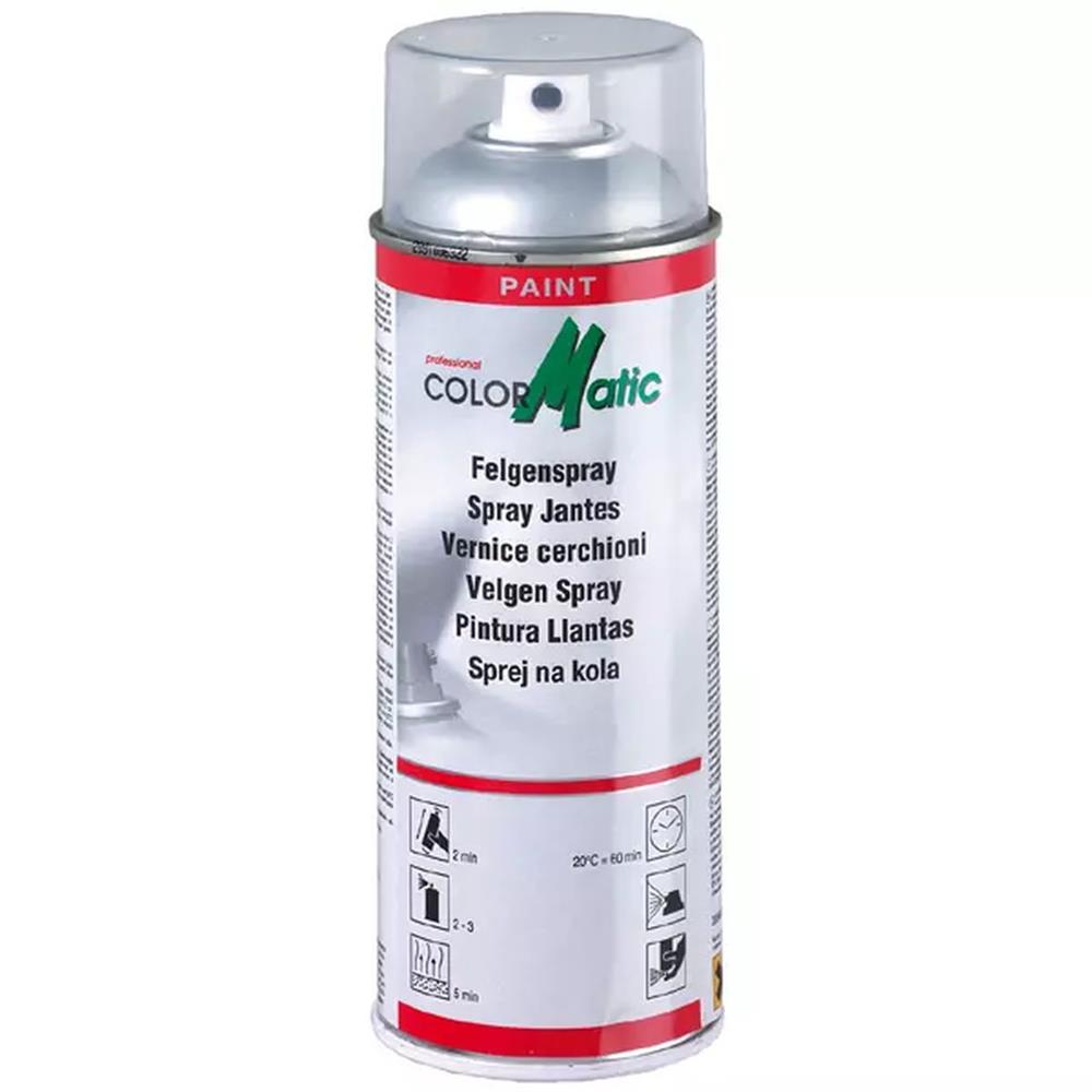 PEINTURE POUR JANTES ARGENT BRILLANT 400ML COLORMATIC