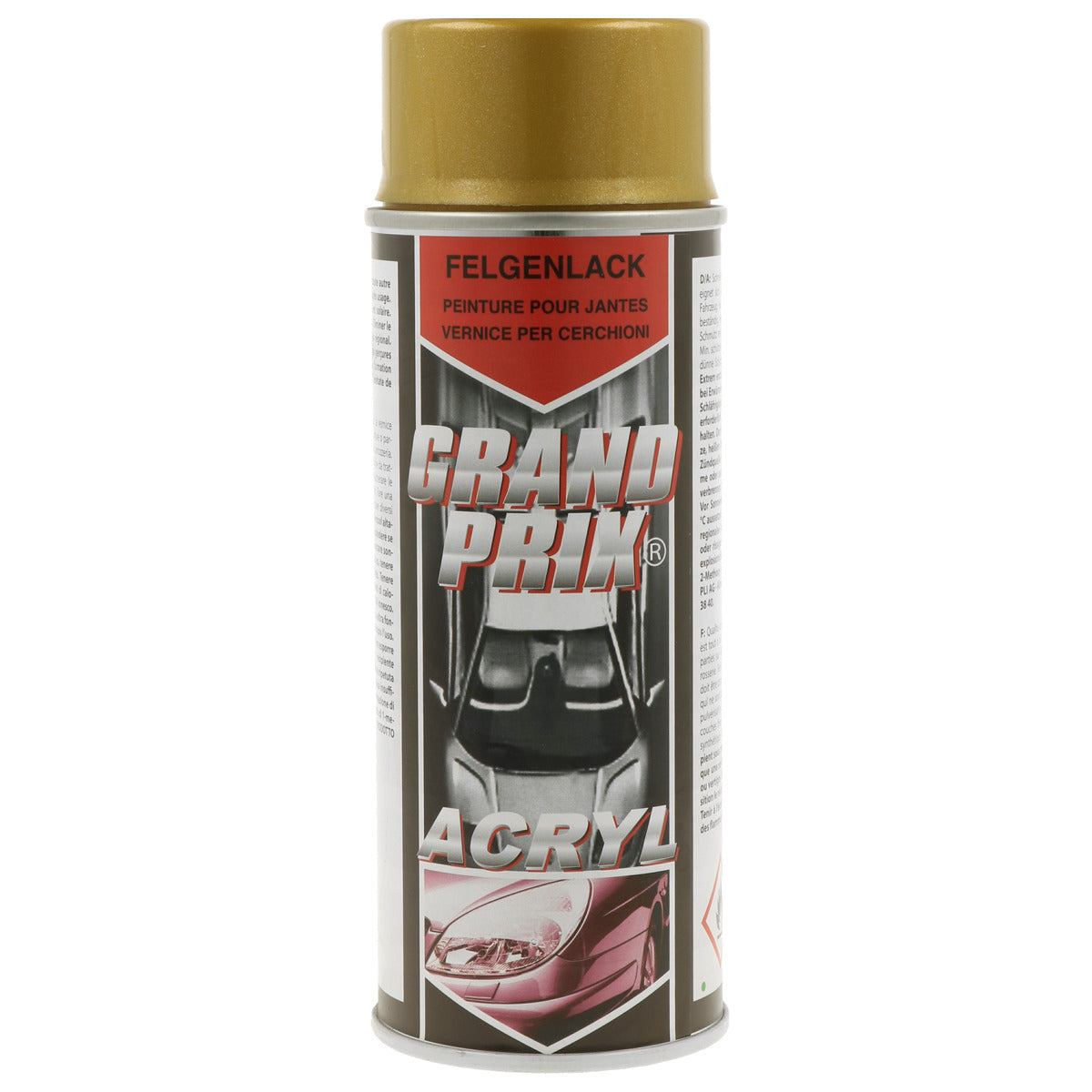 VERNIS POUR JANTES OR AEROSOL 400ML GRAND PRIX