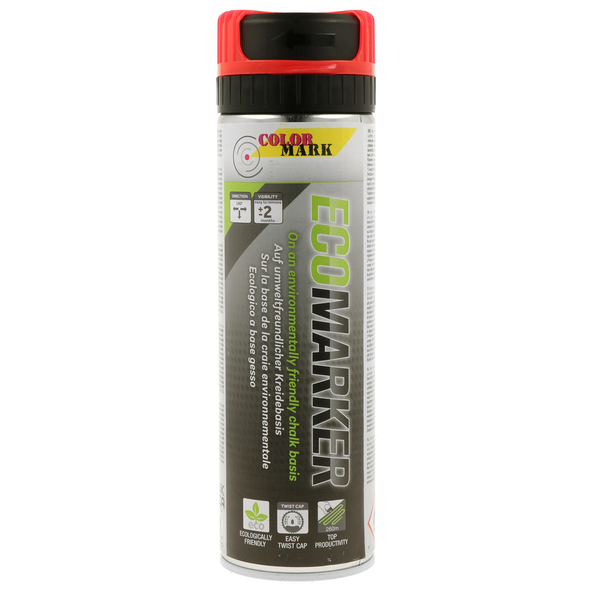 TRACEUR DE LIGNE A LA CRAIE ROUGE ECOMARKER AEROSOL 500ML COLORMARK ...