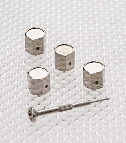 KIT DE 4 CAPUCHONS DE VALVES ANTIVOL SANS LOGO + 2 CLE z