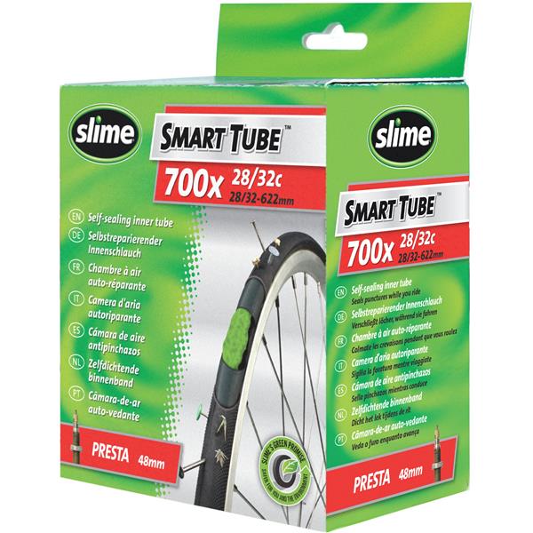 CHAMBRE A AIR AUTO-REPARANTE 700X28 - 35 VALVE PRESTA SLIME