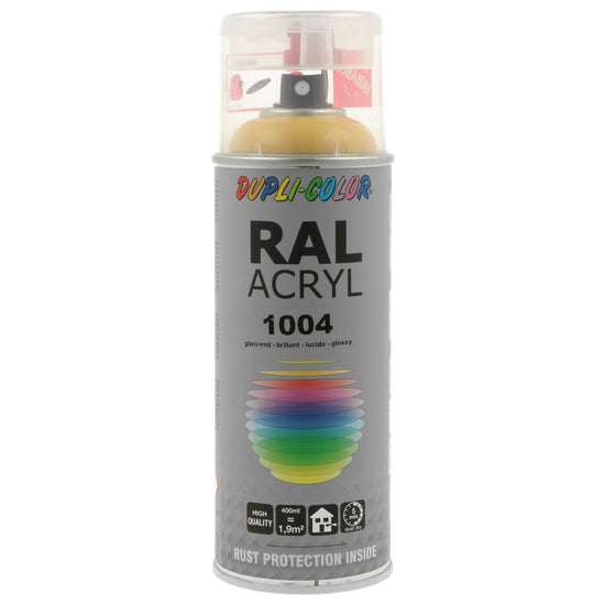 PEINTURE ACRYL RAL1004 BRILLANT 400ML DUPLI COLOR