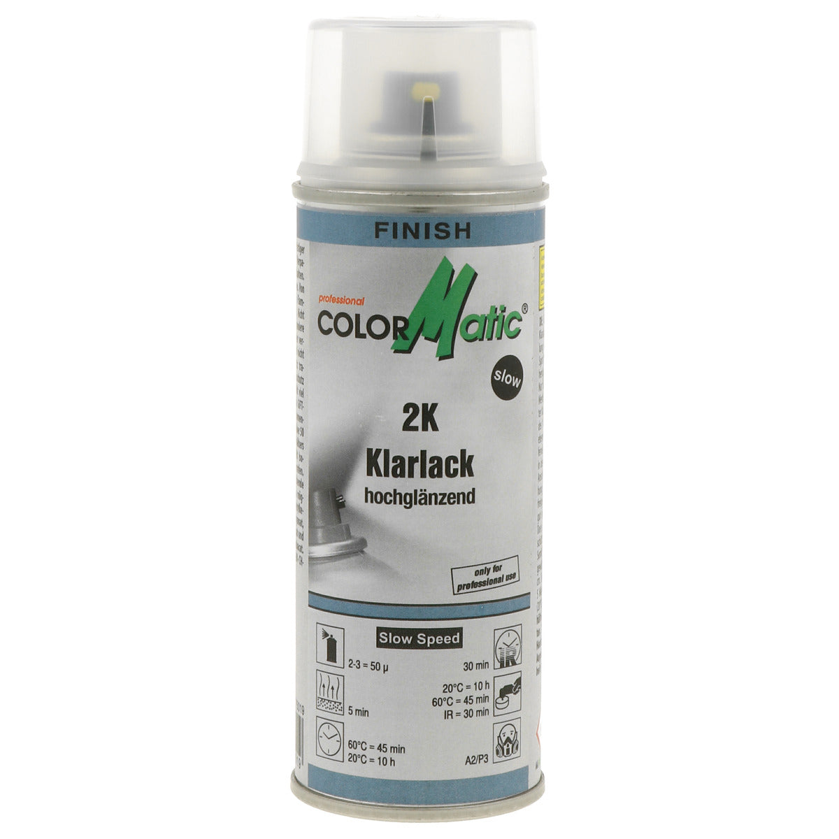 VERNIS INCOLORE BRILLANT 2K SECHAGE LENT 200ML COLORMATIC