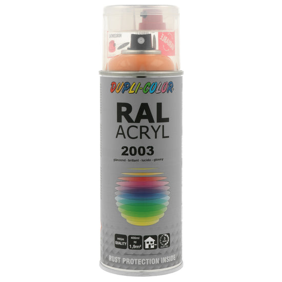 PEINTURE ACRYL RAL2003 ORANGE PASTEL BRILLANT 400ML DUPLI COLOR