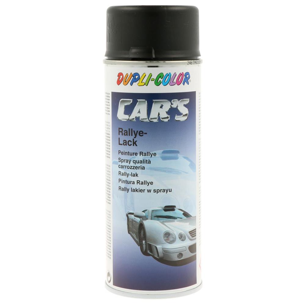 PEINTURE JANTES ET CARROSSERIE NOIR MAT DUPLI CARS 400 ML