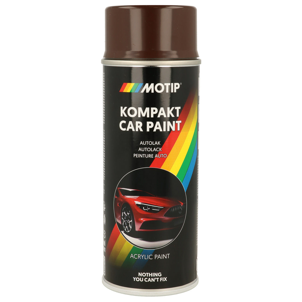 PEINTURE ACRYLIQUE KOMPAKT 41013 ROUGE BRILLANT 400ML MOTIP