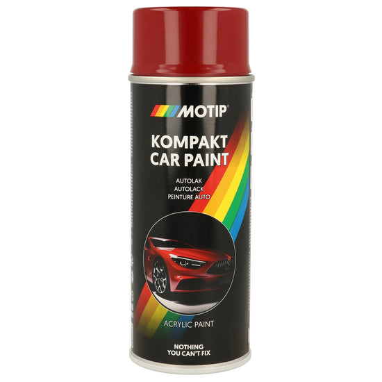 PEINTURE ACRYLIQUE KOMPAKT 41170 ROUGE BRILLANT 400ML MOTIP