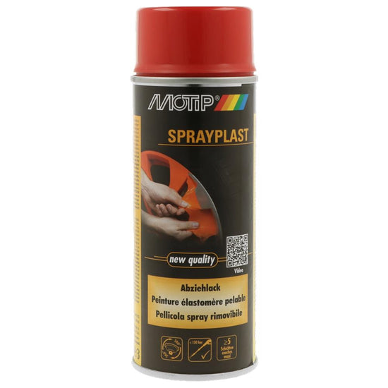 PEINTURE PELABLE ESLASTOMERE SPRAYPLAST ROUGE AEROSOL 400ML MOTIP