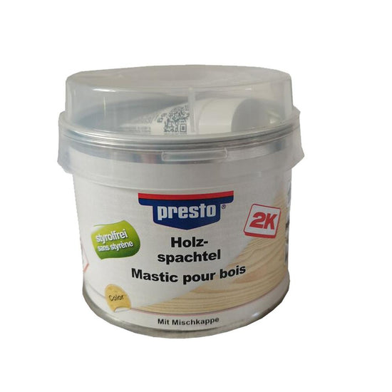 MASTIC A BOIS CLAIR SANS STYRENE POT DE 250G PRESTO