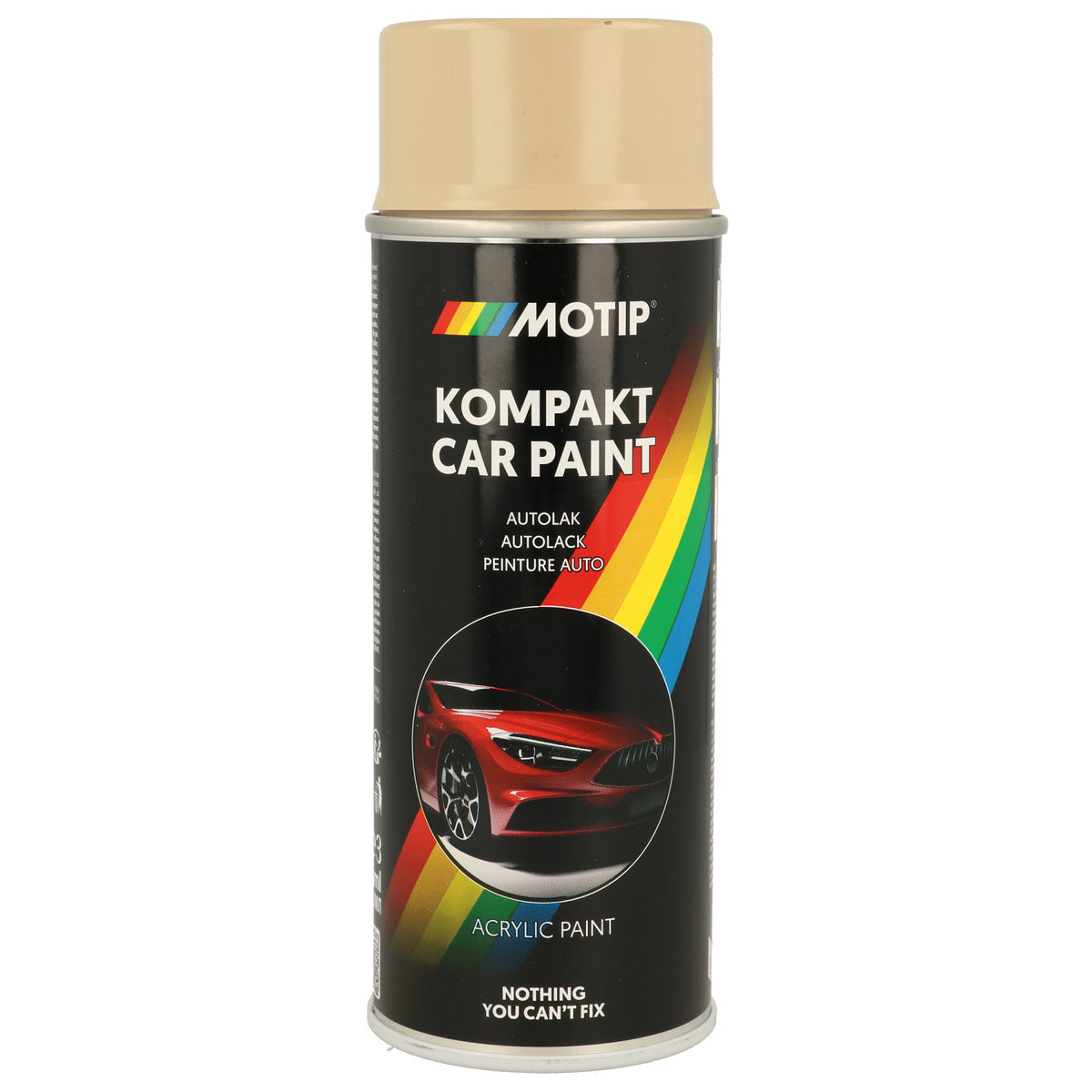 PEINTURE ACRYLIQUE KOMPAKT 46350 BEIGE MARRON BRILLANT 400ML MOTIP