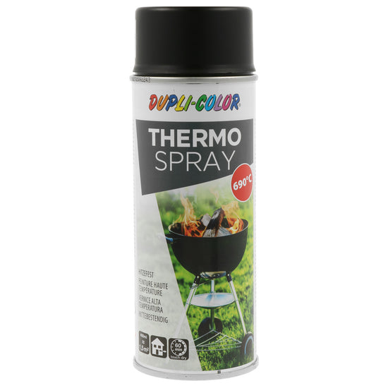 PEINTURE HAUTE TEMPERATURE NOIRE 690°C AEROSOL 400ML DUPLI COLOR