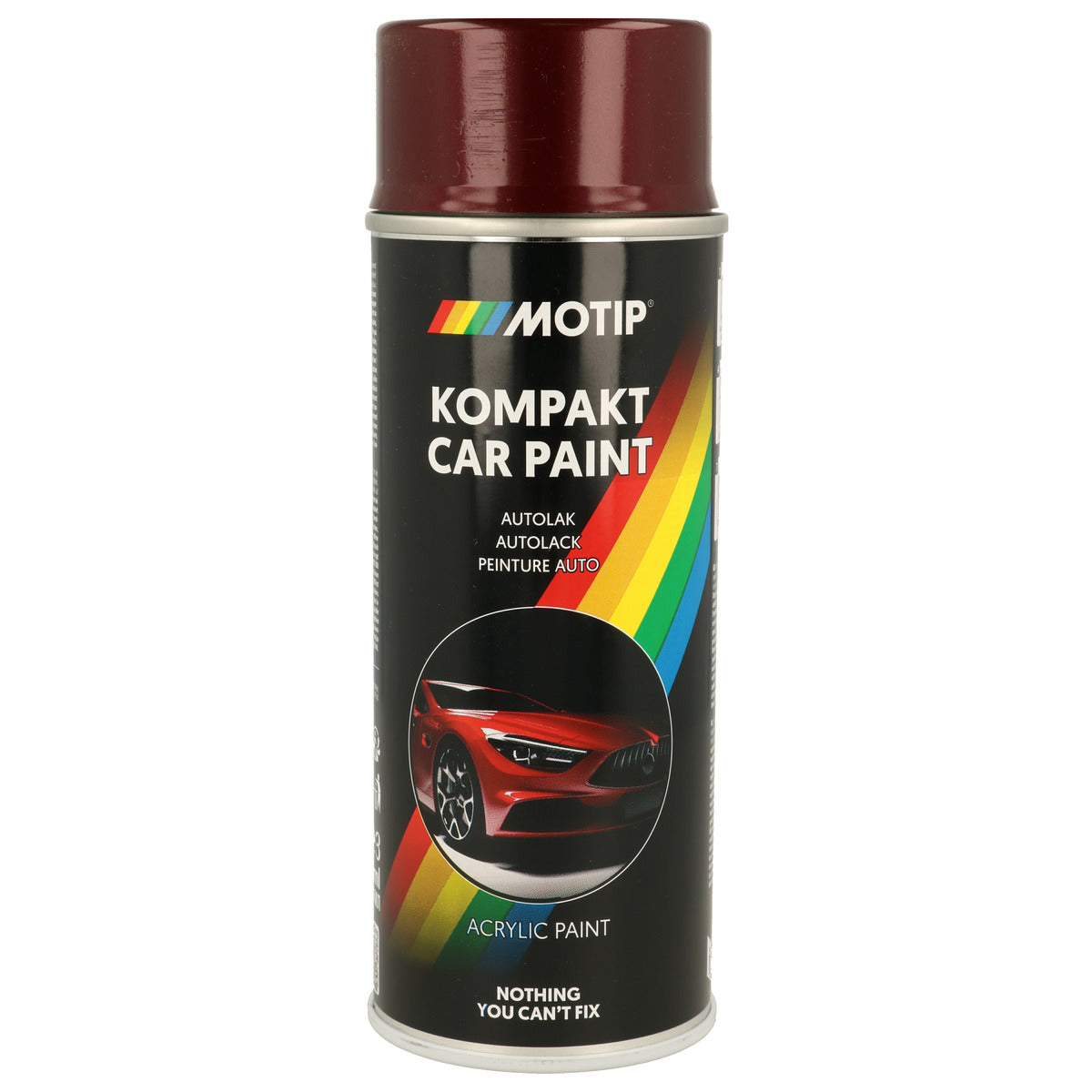 PEINTURE ACRYLIQUE KOMPAKT 51465 ROUGE METALLISE 400ML MOTIP