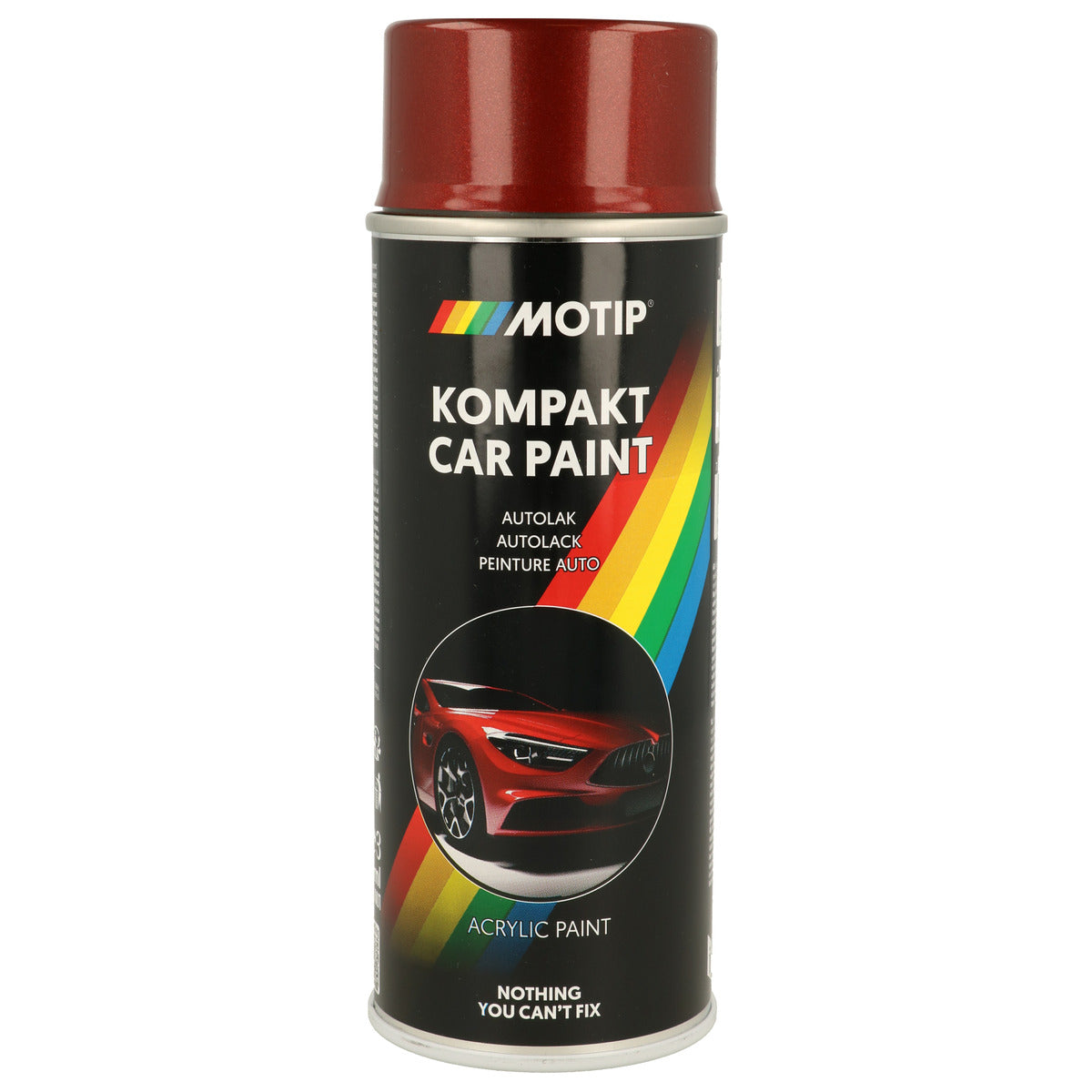PEINTURE ACRYLIQUE KOMPAKT 51590 ROUGE METALLISE 400ML MOTIP