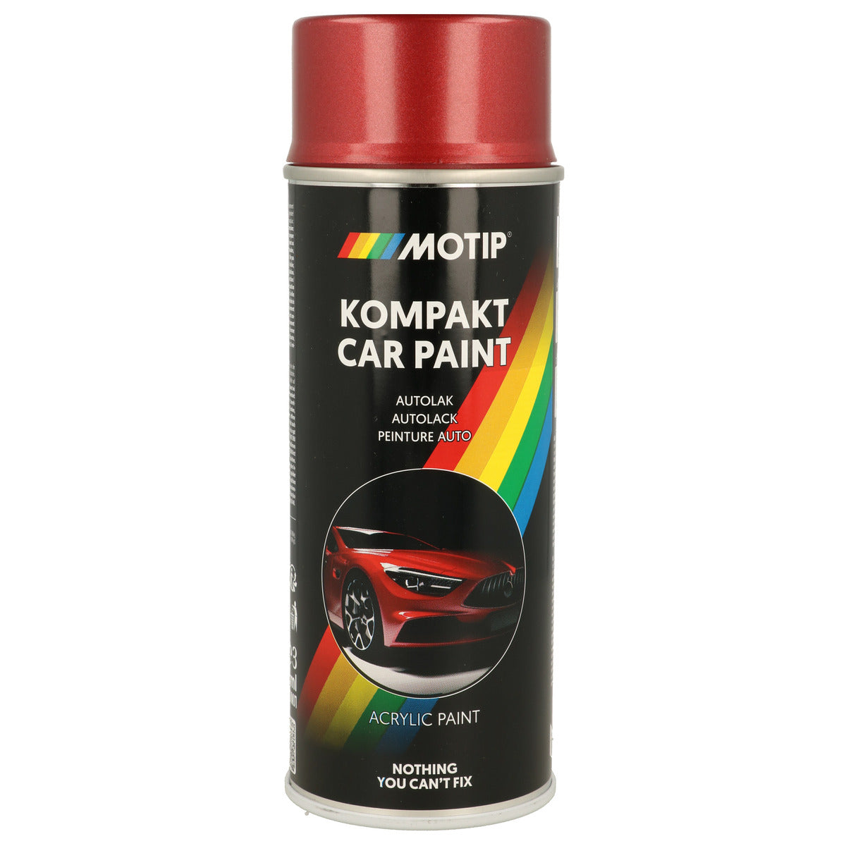 PEINTURE ACRYLIQUE KOMPAKT 51630 ROUGE METALLISE 400ML MOTIP