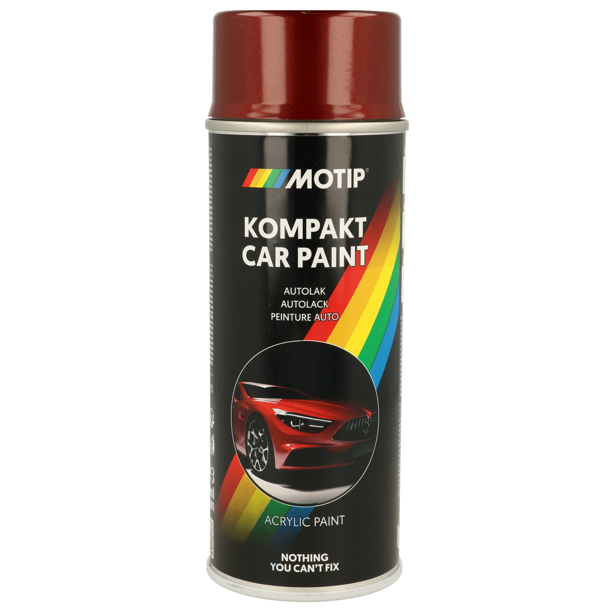 PEINTURE ACRYLIQUE KOMPAKT 51660 ROUGE METALLISE 400ML MOTIP