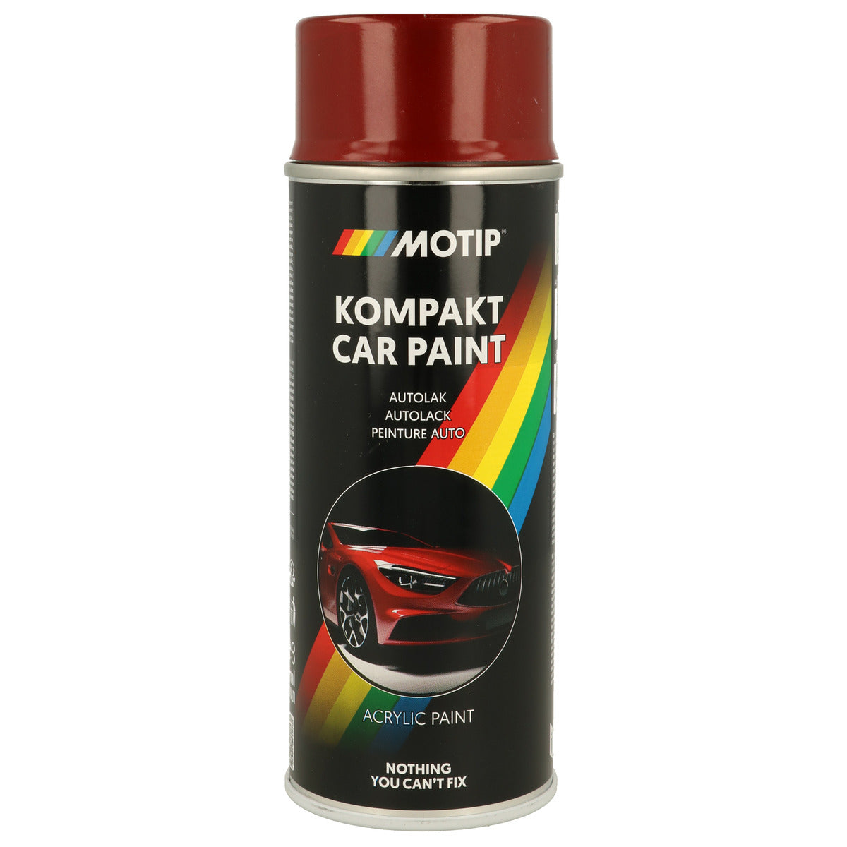 PEINTURE ACRYLIQUE KOMPAKT 51667 ROUGE METALLISE 400ML MOTIP