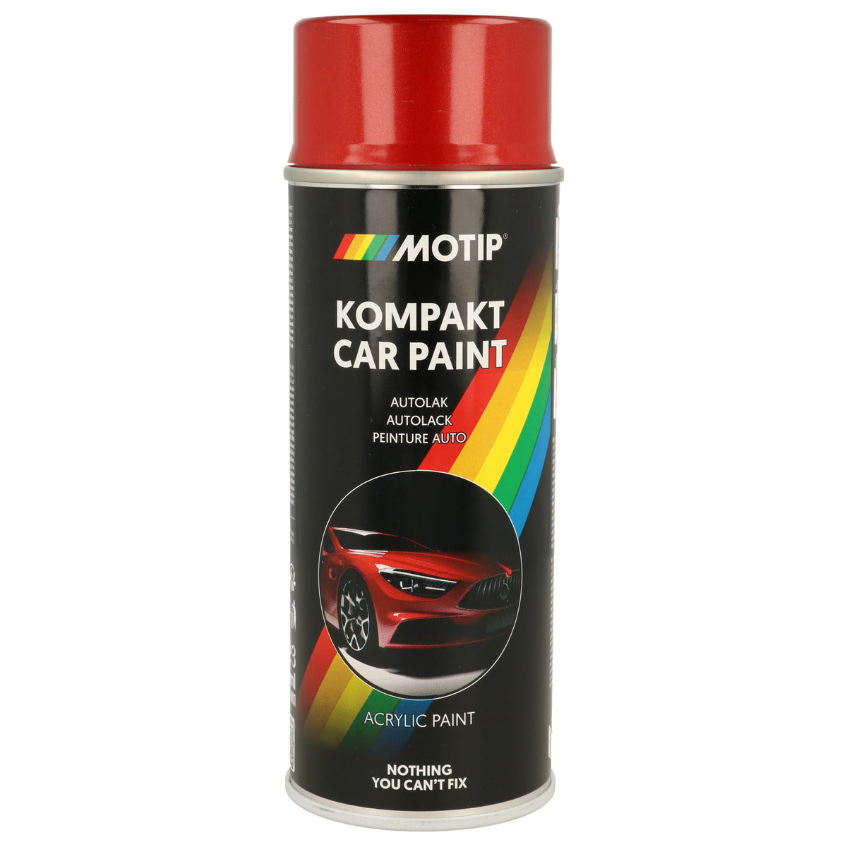 PEINTURE ACRYLIQUE KOMPAKT 51670 ROUGE METALLISE 400ML MOTIP