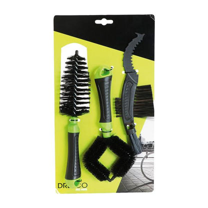 JEU DE BROSSES DE NETTOYAGE 3 PIECES POUR VELO DRESCO