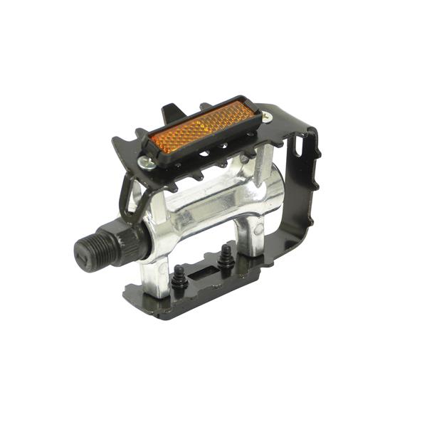 PEDALES DE VELO VTT METAL CHROME/NOIRES DRESCO