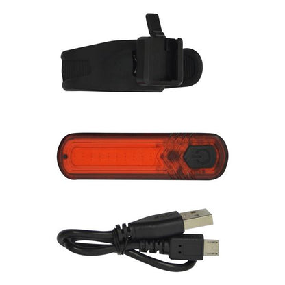 FEU ARRIERE ROUGE LED COB RECHARGEABLE USB DRESCO