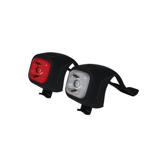 JEU DE FEUX LED RECHARGEABLES (SORTIE USB) AV BLANC AR ROUGE DRESCO