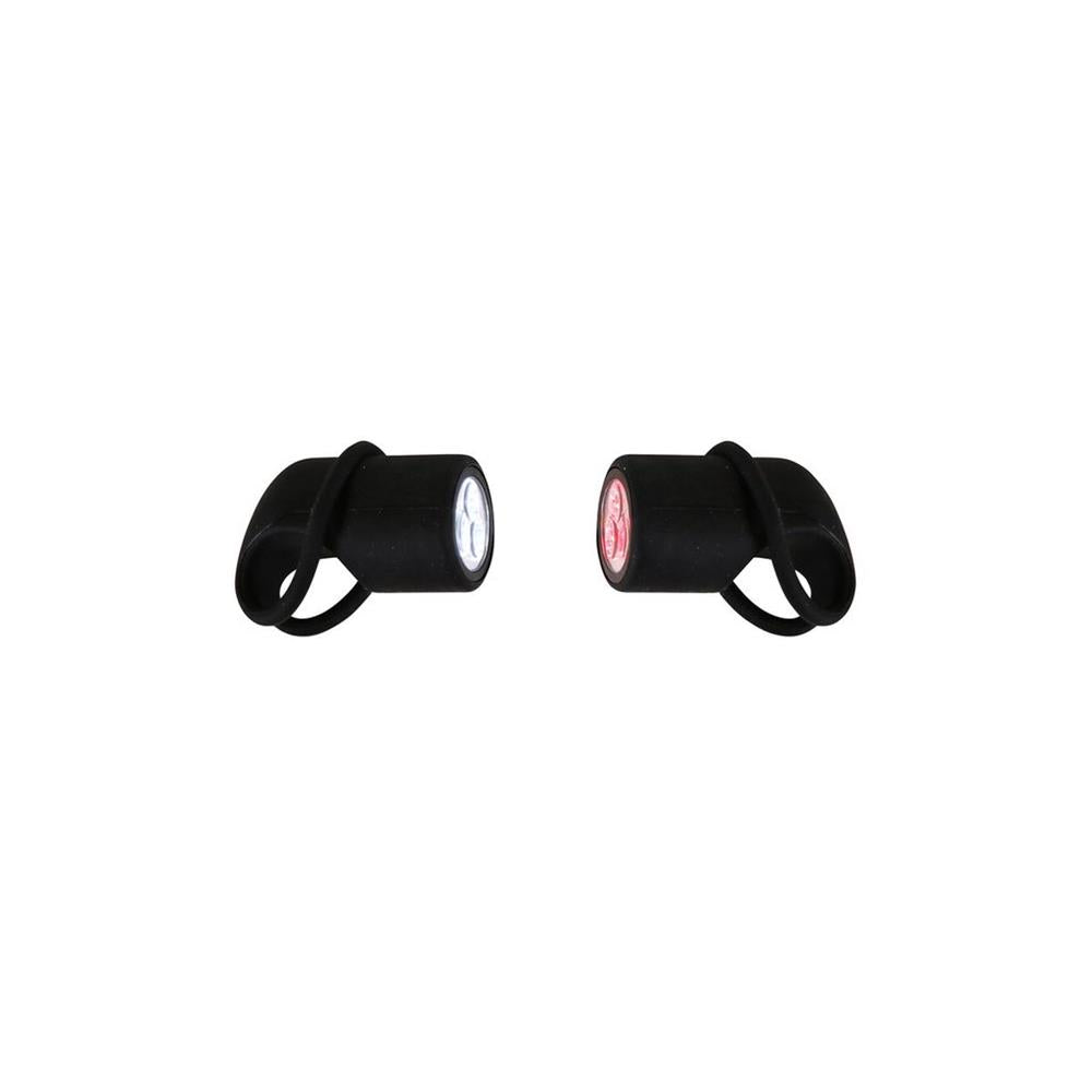 JEU DE FEUX 3 LEDS AV BLANC AR ROUGE AVEC SUPPORT SILICONE DRESCO
