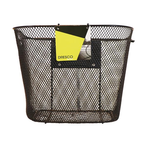 PANIER BICYCLETTE METAL NOIR DRESCO HAUTEUR 30CM DRESCO