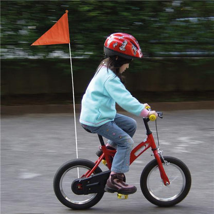 FANION ORANGE POUR VELO ENFANT DRESCO