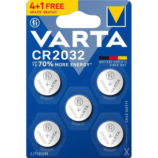 PILE CR2032 VARTA X4 +1 OFFERT