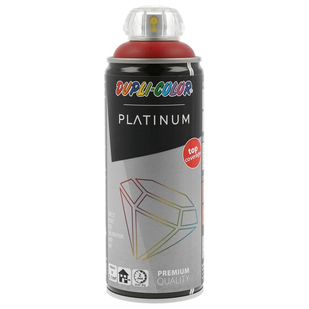 PEINTURE PLATINUM ROUGE TRAFIC AEROSOL 400ML DUPLI COLOR