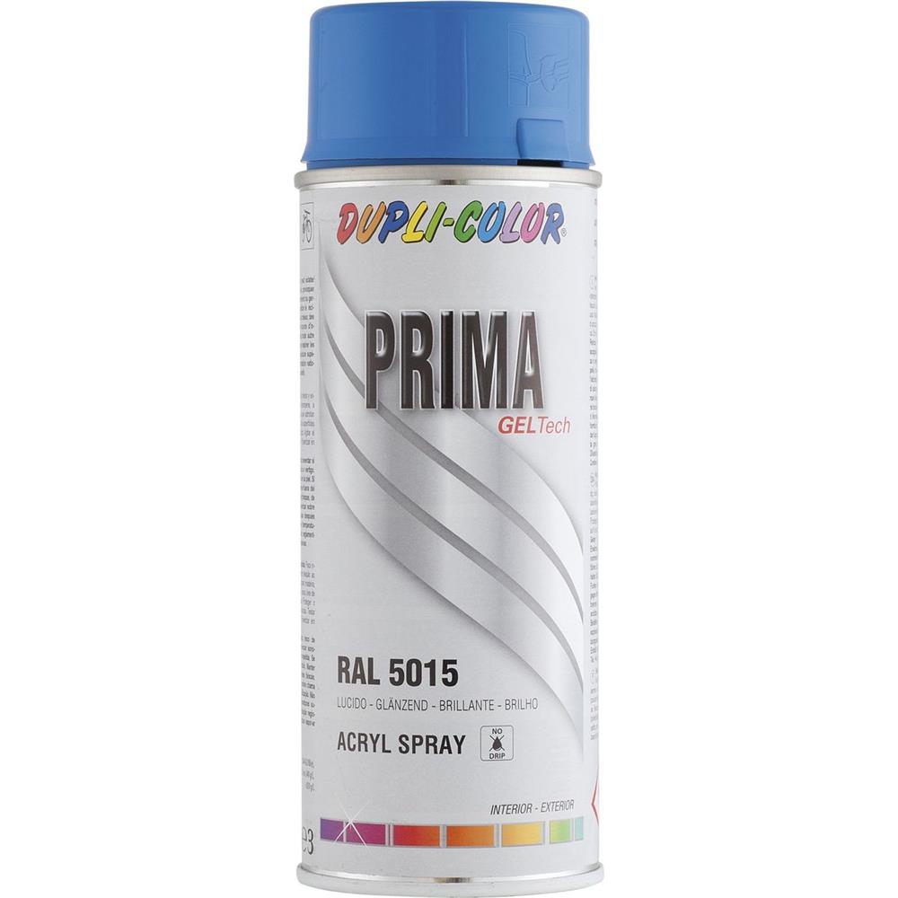 PEINTURE PRIMA RAL 5015 BLEU CIEL BRILLANT 400ML DUPLI COLOR